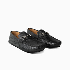 GHARIAL OSTRICH BLACK