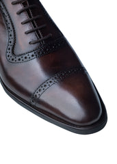 Gharial Imperial Brogue- Two Toned Brown