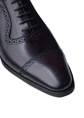 Gharial Imperial Brogue- Dark Brown Toned
