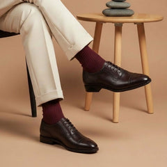 Gharial Imperial Brogue- Burgundy