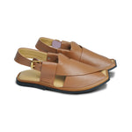Gharial Premium Peshawari Chappal- Tan