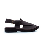 Gharial Premium Kaptaan Chappal- Brown