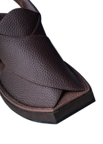 Gharial Premium Kaptaan Chappal- Brown