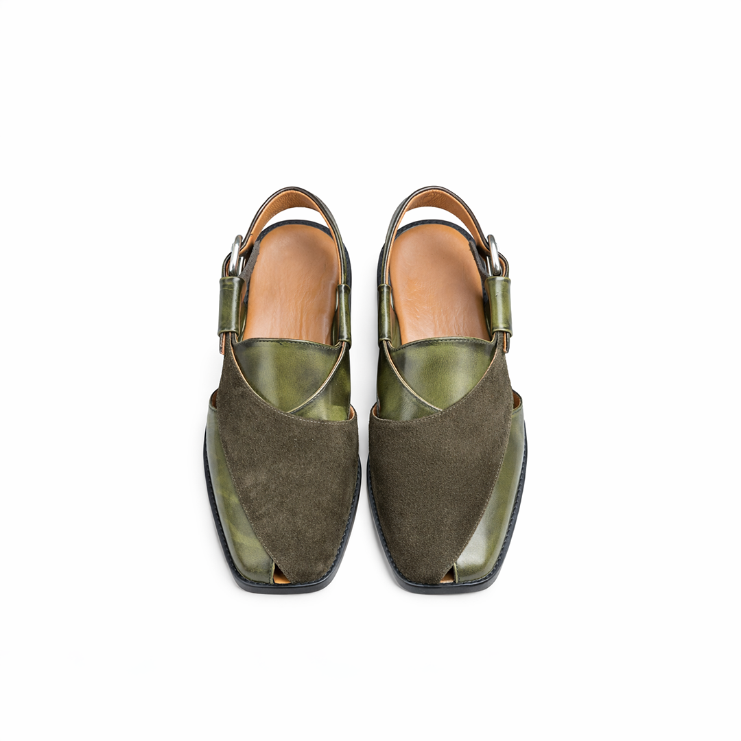 Olive Fusion Norozi Suede