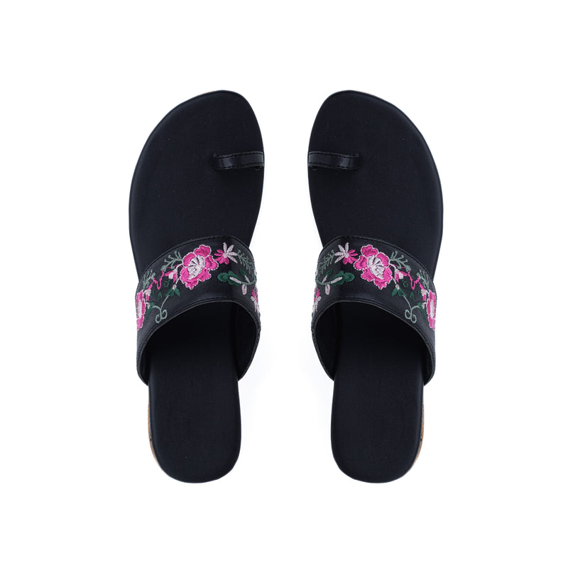 Embroidered Empress- Black