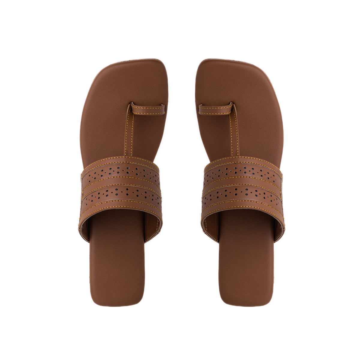 Punched Flats- Tan