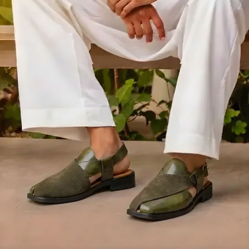 Olive Fusion Norozi Suede