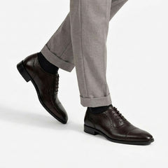 Gharial Imperial Brogue- Dark Brown Toned