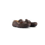 Gharial Suede Buckles- Dark Brown