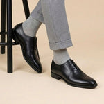 Gharial Cambridge Oxfords- Black